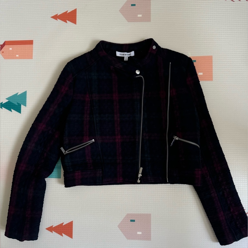 New Elizabeth and James plaid jacket size Small